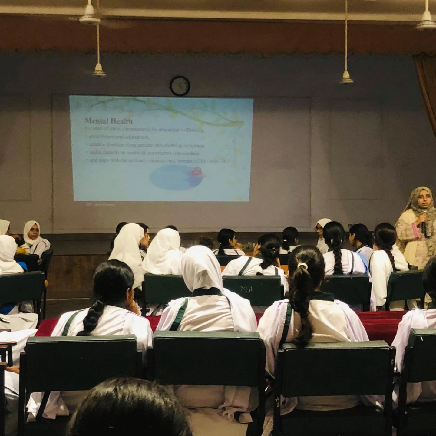 Students doing project work together