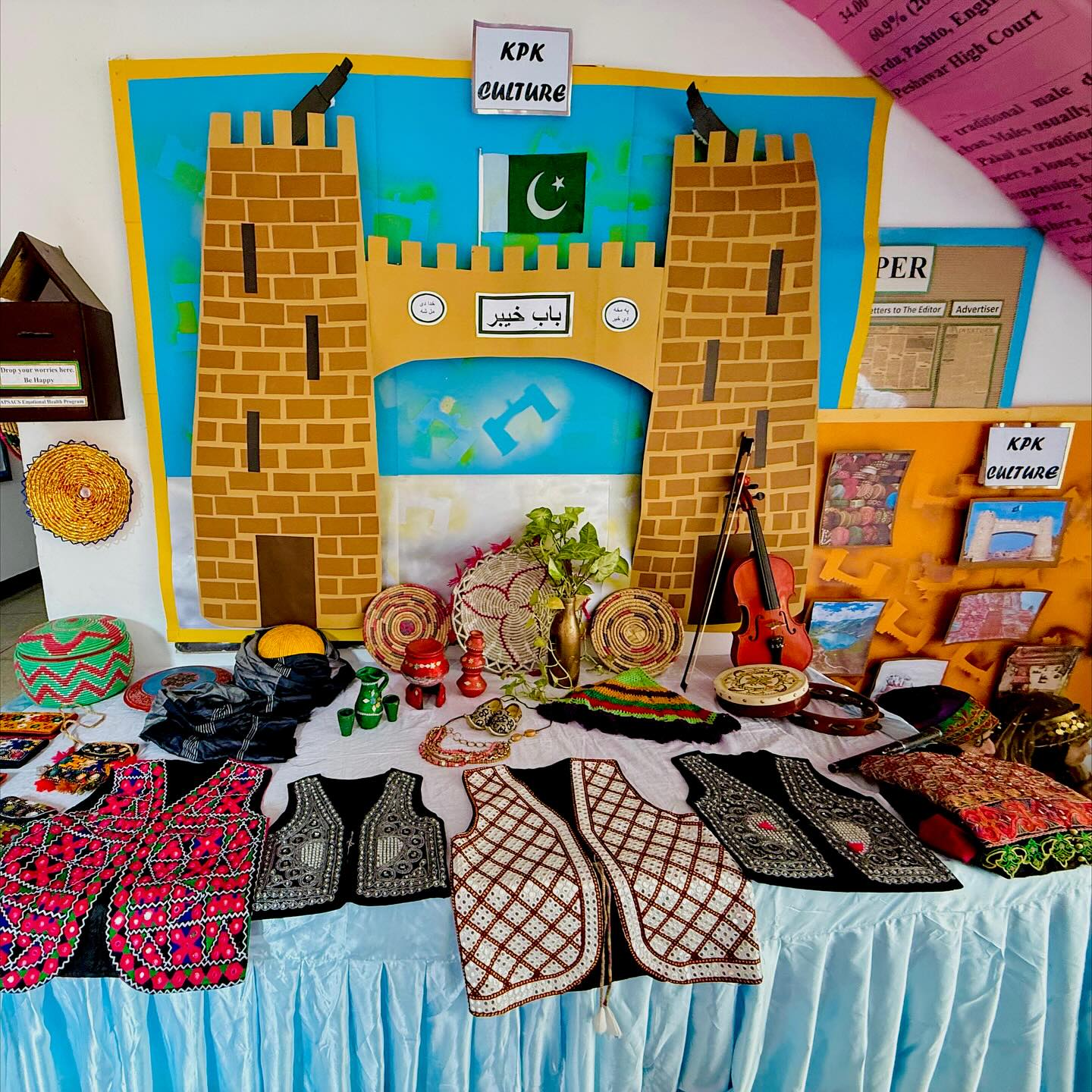 Student speaking in front of class